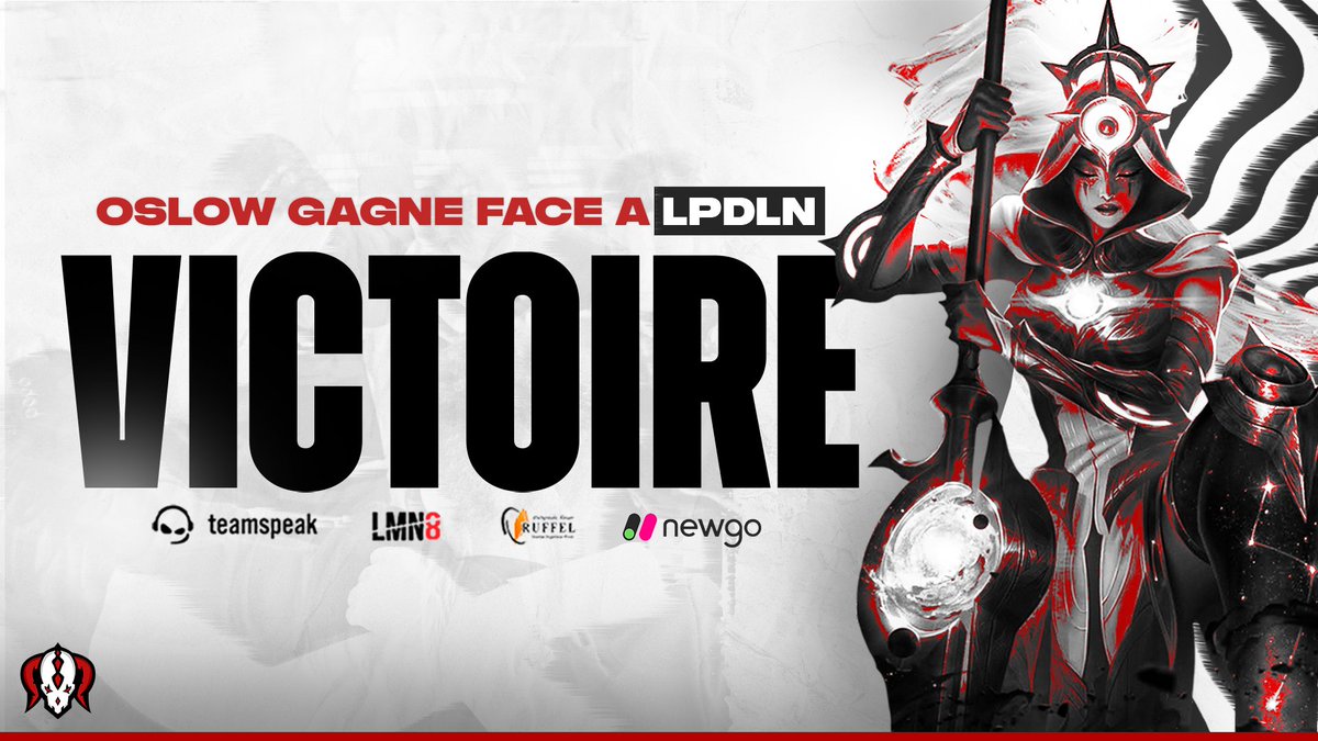 oslowesport's tweet photo. C'est une victoire pour notre équipe 🤩
✅ #OSLOWESPORT 1-0 #PDLN ❌
Gg à tous et bien joué aux adversaires 👏
🎥 Web Tv ⬇️
https://t.co/W6TekIBLoQ
👥 | #FightForFuture | @GamersAssembly https://t.co/IxU1LZrNy1
