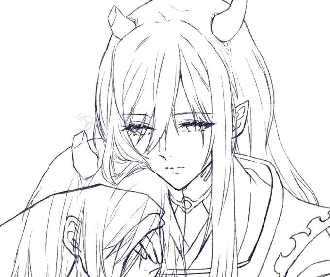 今日載せたかった絵があんまり納得いかなかったので最初から描き直しています
これは没のほうです 