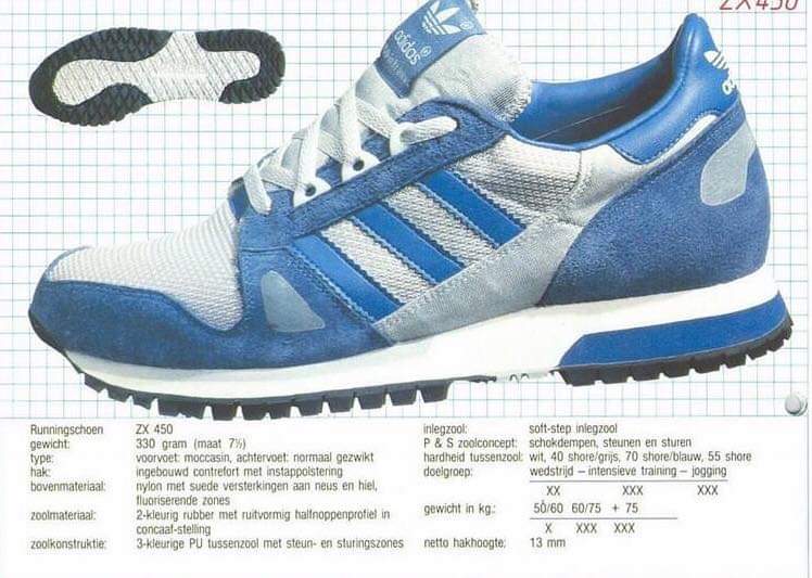 Vintage Casual on X: "@adidasoriginals #ZX450 OG From the days when Adidas thought more about than money! #OldSkool #ZxSeries https://t.co/4n0lH7Wxq2" / X