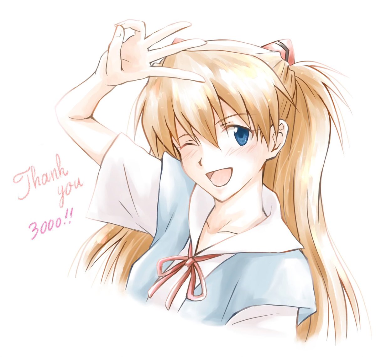 エヴァンゲリオン Thank You 3000 Followers って言おうと思ったら35 Arin ありんちゃーーん のイラスト エヴァンゲリオン Thank You 3000 Followers って言おうと思ったら35 Arin ありんちゃーーん のイラスト