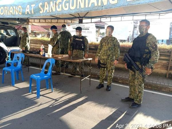secondlpmfc's tweet photo. On April 3, 2021 at about 4:40 PM, team from 1st MP, 2ND LPMFC led by PLT CLIFFORD BASSIG conducted field inspection at Pakil Quarantine Control Point located at Brgy. Taft, Pakil, Laguna. https://t.co/msR8l5QyOe