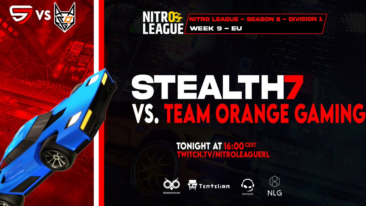 Stealth7eSports's tweet photo. It is here! Our final @NitroLeagueRL league play match is starting in 30 minutes! Can we take down @TOGfoxes to secure top 2?
#S7TOG https://t.co/3R61gc2PU6