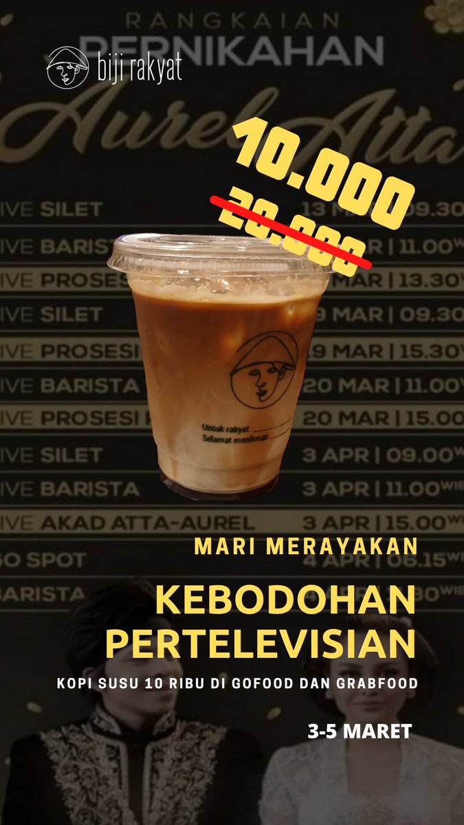 Yang kesel kenapa acara ini penting banget sampe ada prabowo dan jokowi mending ngopi yu.