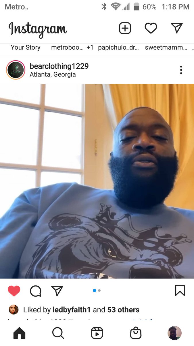 MindedMaster's tweet photo. Ross representing bear clothing like a king and wearing his worth...black owned clothing doing big things🐻🐻💪🏾💪🏾💪🏾 check em out https://t.co/Q21IXVuiEJ
