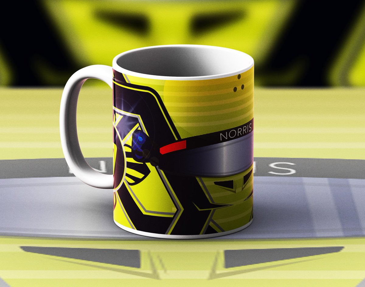 theterracestore's tweet image. No Lando no party, right?! 

Lando joins our helmet mug collection by phenomenal demand, available now at terracelife.co/motorsport! 

Retweet for a chance to win one! #f1 #lando #norris