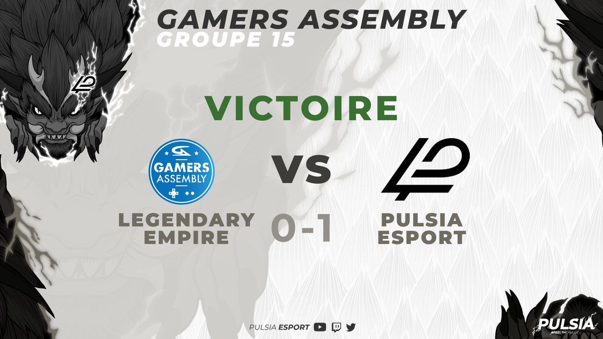 PulsiaEsport's tweet photo. C'est la win contre Legendary Empire 💪
Nous sommes en 4-1 et nous allons jouer contre @WeAreAmazing académie 🤜💥
#PLWIN #FeelThePulse https://t.co/UIKassBfUM