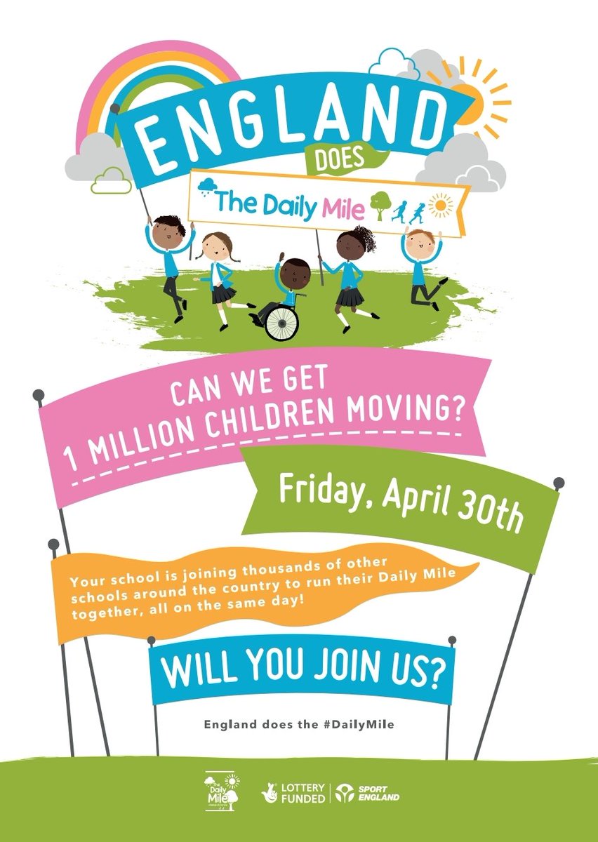 ArliesSport's tweet photo. Really excited to be taking part in this special Daily Mile after the Easter break. @tamesidessp @Elaine_Wyllie @_thedailymile @arliestameside @MattDomville2 https://t.co/XO6jP2Gu6J