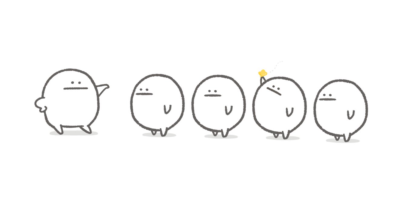 しらたま 整列 イラスト ゆるいイラスト T Co Ljn2emqyqu Twitter