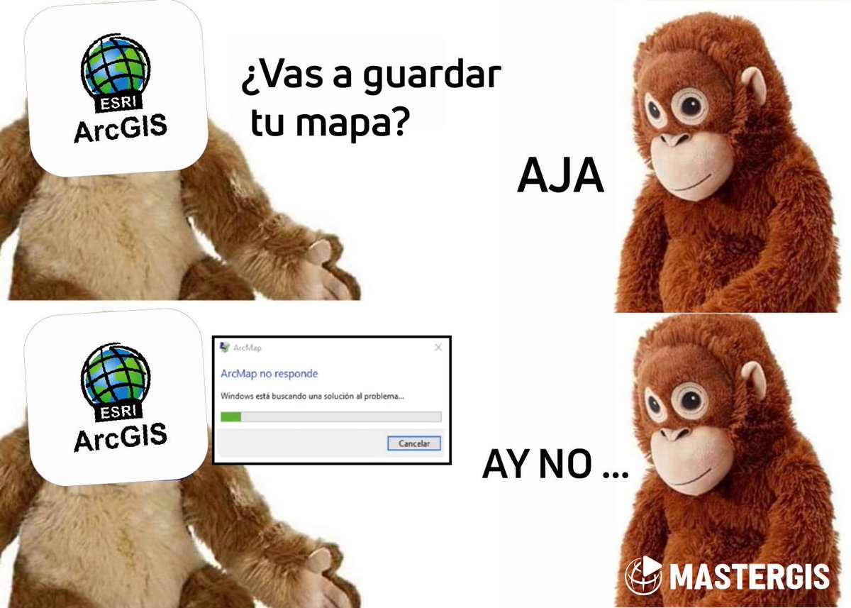 #Humor 🤣🤣¿Qué tanto te pasa?
Visita nuestro curso de ArcGIS Completo: mastergis.com/product/curso-…