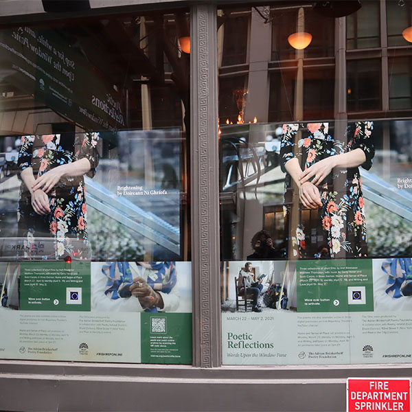 Planning on being in Manhattan this weekend?
Swing by to see our film installation, POETIC REFLECTIONS!  The installation is free to passersby on W 22nd St - wave your hand over the interactive button &amp; watch the poems come to life! irishrep.org/poeticreflecti… 
<a href="/BrinkerhoffPoem/">Adrian Brinkerhoff Poetry Foundation</a>
