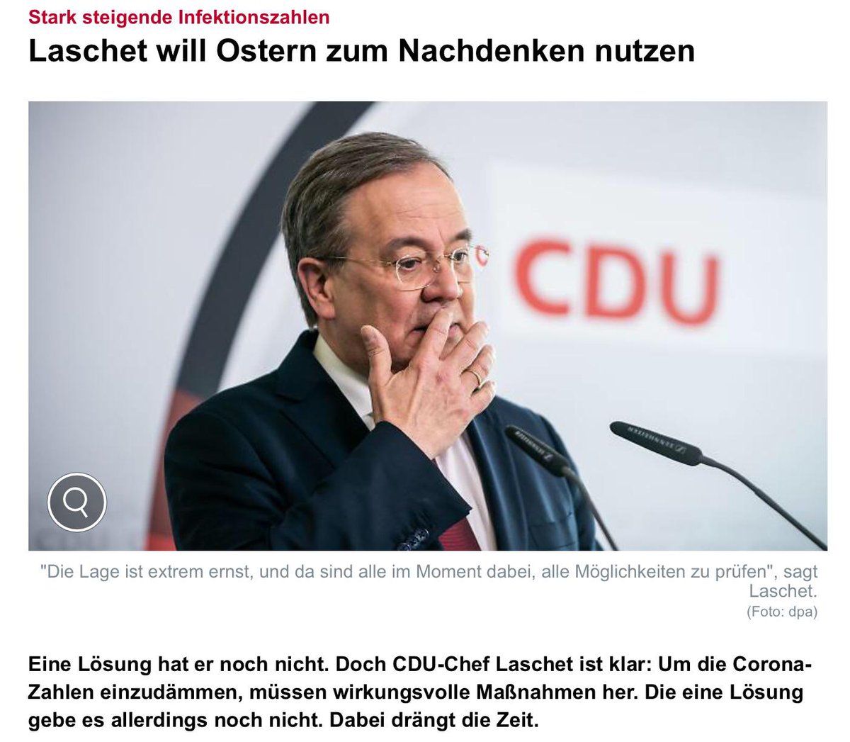 Manche machen es unter der Dusche, manche beim Autofahren... Armin macht es an Ostern. #laschet #cdu #nrw