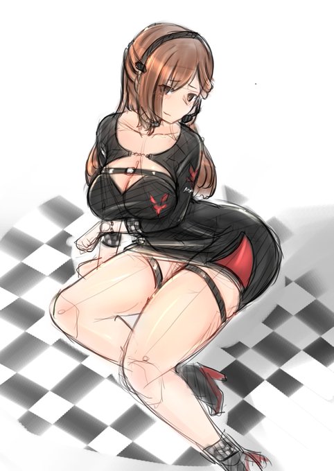 着ている子がことごとくひn...スレンダーな体系なので、他のアクトレスが着たら結構印象変わるんじゃなかろうかというラクガキ・・・ 