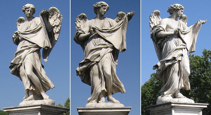 Javierbaladron's tweet photo. #TalDiaComoHoy de 1688 murió en #Roma el escultor Cosimo Fancelli, ayudante de Bernini para quien hizo el "Ángel con el sudario" del Ponte Sant'Angelo. También ayudó a Piedro da Cortona a decorar las iglesias de Santa Maria della Pace, Santa Maria en Via Lata o San Carlo al Corso https://t.co/Z13S0kcfem