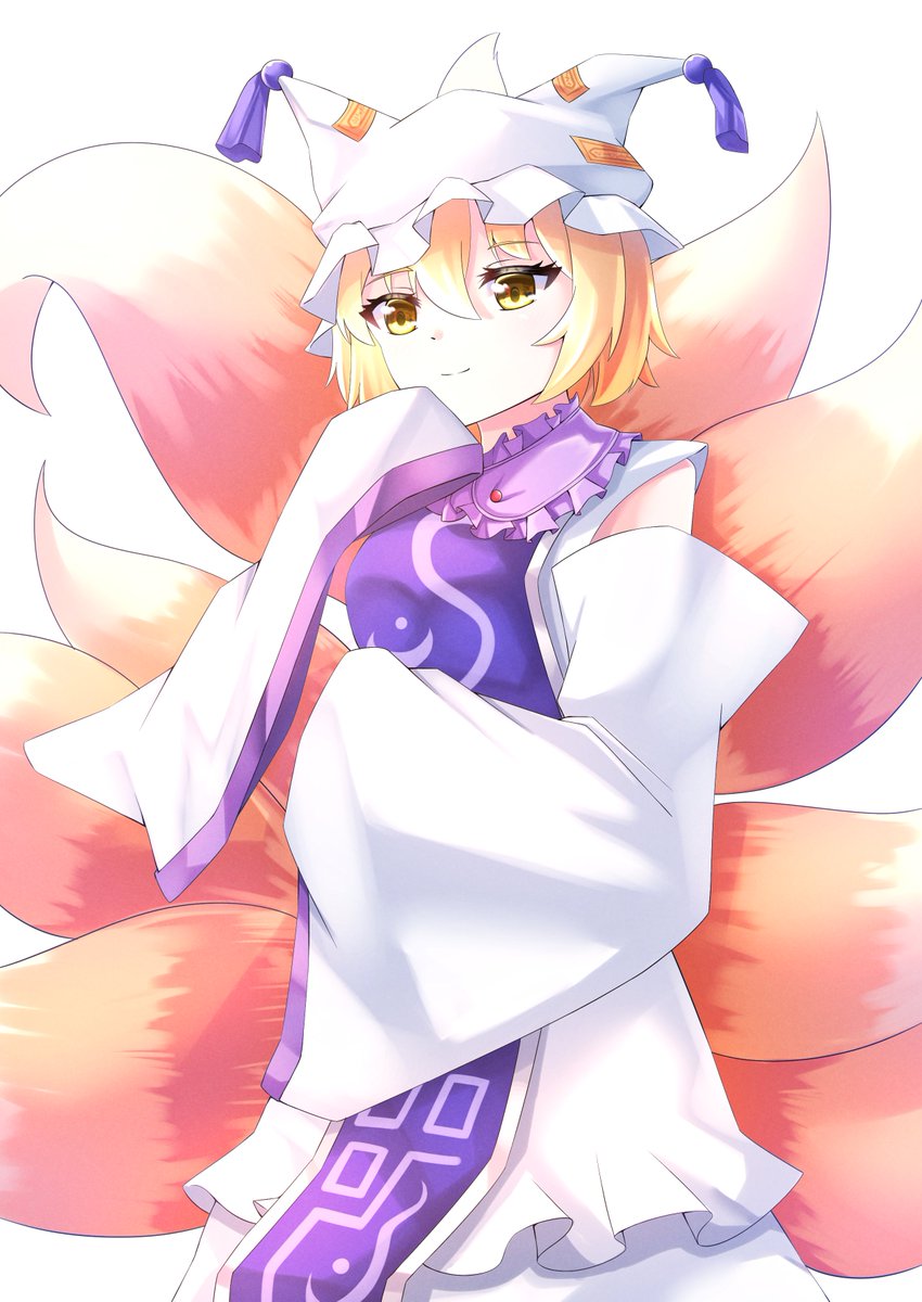 鈴木えいる On Twitter 藍様描きました 東方project 八雲藍 イラスト イラスト好きな人とつながりたい