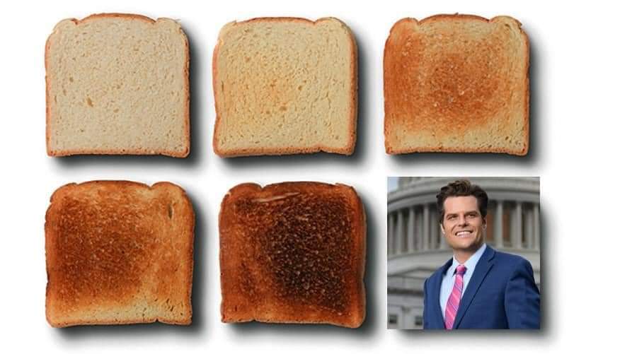 hoopflow1's tweet photo. 6 stages of Toast.
#MattGaetz #GaetzGate #GaetzIsTheGOP #SaturdayMorning https://t.co/YSDuLopkhC