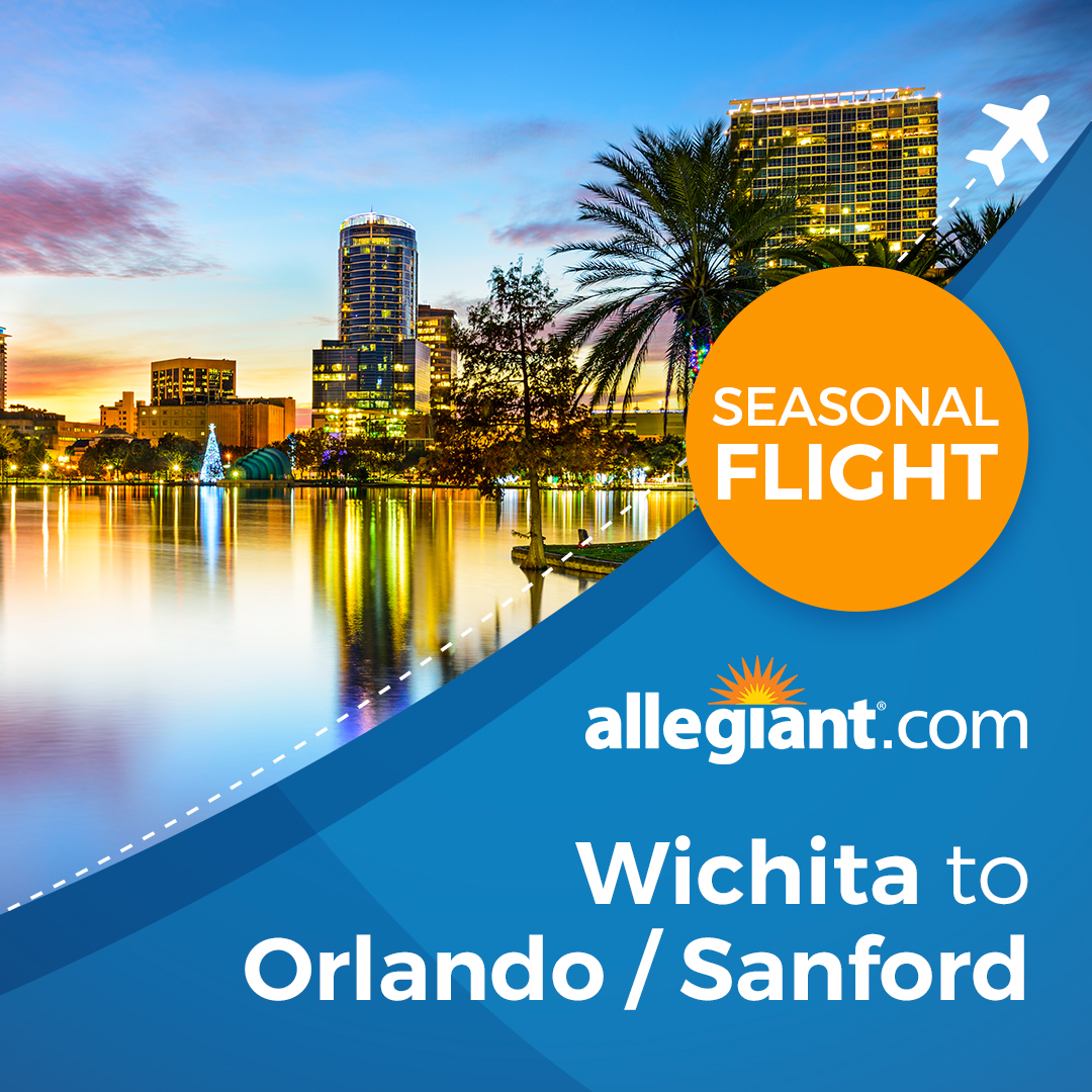 Start planning your vacation!  <a href="/Allegiant/">Allegiant Air</a> begins nonstop service to Orlando-Sanford on May 26.  Book your trip at allegiantair.com.