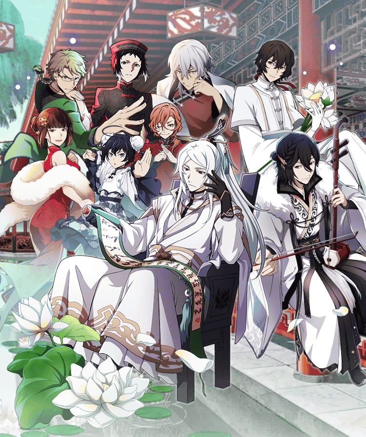 bungobeast's tweet photo. i really can't stop thinking about the upcoming dead apple stage so y'all have to bear with me

[thread] mayoi chinatown scout + this bromide set for the dead apple stage https://t.co/zCefEvCc67