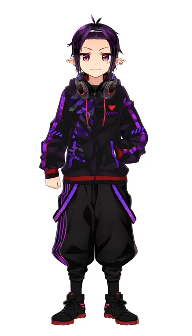 今回ご用意させていただいたいおりん様  の新衣装です!赤と黒と紫でまとまっていて非常にお似合いです…!ありがとうございました!チャンネル: 