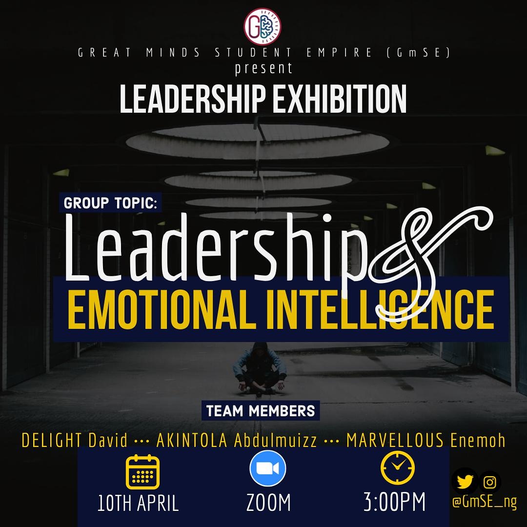 GmSE_ng's tweet photo. Who else is delighted?? 🎉

Join Delight David, Akintola Abdulmuizz , and Marvelous Enemoh on Saturday 10th of February 2021 as they talk about the relationship between leadership and crisis management.
Venue: Zoom webinar
Time: 3pm WAT
#TEAMDAM https://t.co/aq71A1FKG3