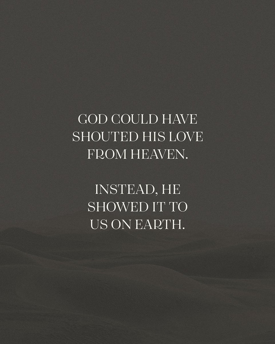 lifechurch's tweet photo. "God could have shouted His love from Heaven. Instead, He showed it to us on Earth." @craiggroeschel https://t.co/MLdtnLlztl