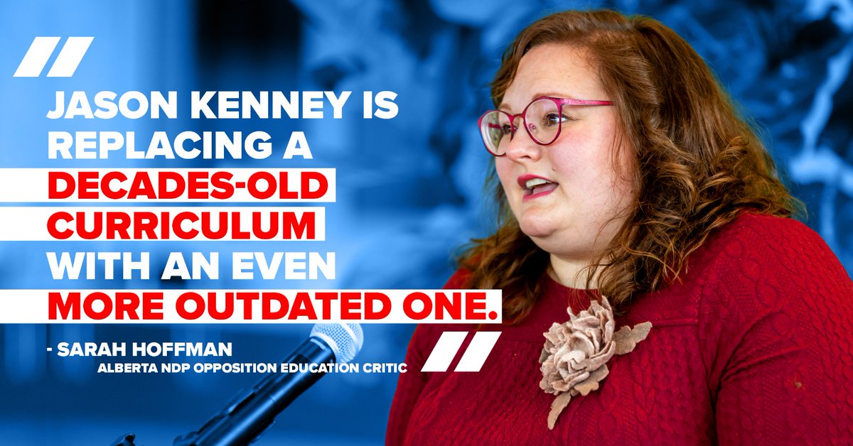 Our kids deserve a modern curriculum. But Jason Kenney's rewrite contains offensive terms for minorities, unscientific views on climate change, and downplays Indigenous history. This is not what Albertans asked for. #abed #ableg