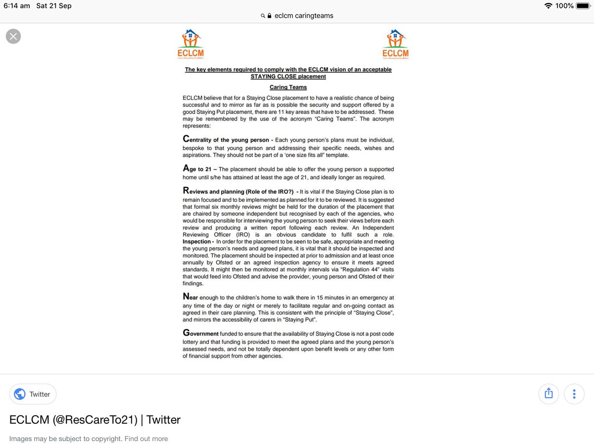 1/10 Intro: I believe we should invest in the lives of our children and young people and extend our Care to 18 and if not 21. Significantly, until such time young people feel equipped, enabled and empowered to move on. This is the aspiration behind  #CARINGTEAMS and reflected