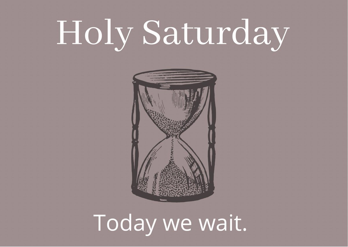 ChaplaincySM's tweet photo. Today is a strange day. For us it’s the day between Jesus’ death and resurrection but for his disciples it was a day of pain. The one they loved had gone and they didn’t know he would return. Today we wait, in anticipation for his return to us. https://t.co/o2Wm4yFyAA