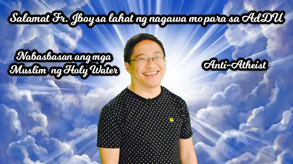 SIGLAP_'s tweet photo. Father Jboy is over party #InLoveAndInLife #ChooseTheAteneoWay
#ILoveADDU
#ChooseADDU https://t.co/i7pbfmRYDO
