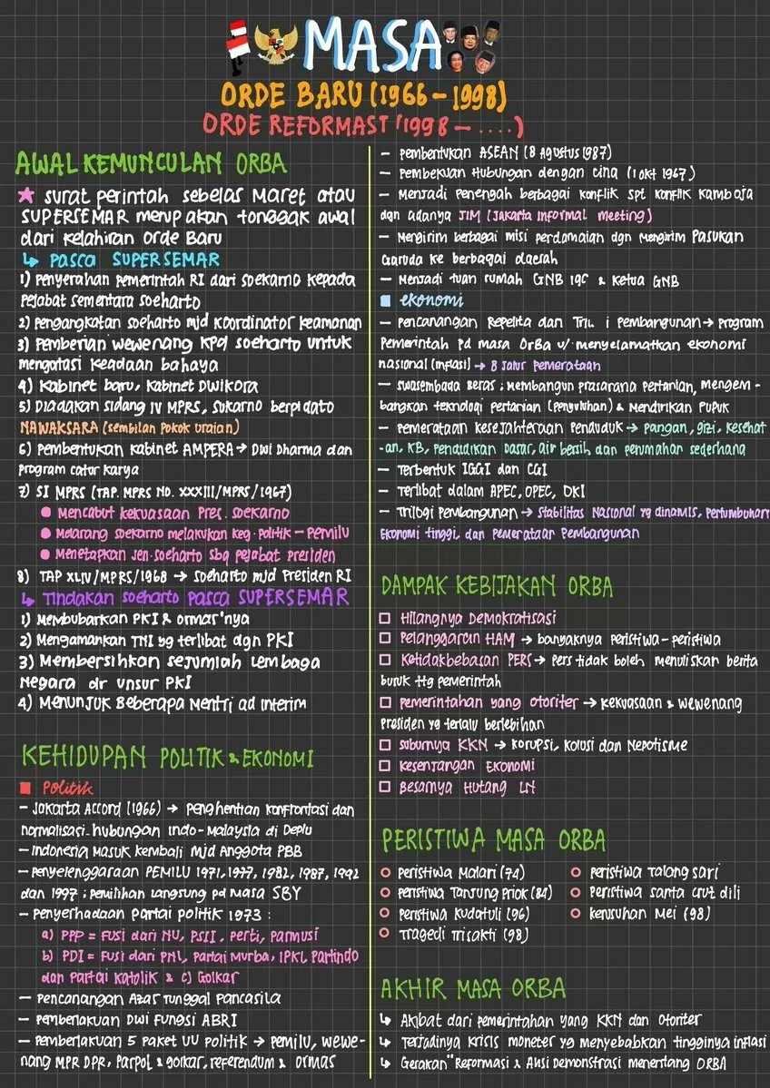 clearnote_id's tweet image. 💯 SEJARAH KELAS 12 💯

Rangkuman masa orde baru dan reformasi yang rapi dan enak dibaca dari @serenityalessy 👇✨
clearnotebooks.com/id/notebooks/1…
#soshum #utbk2021 #utbk #studytwt