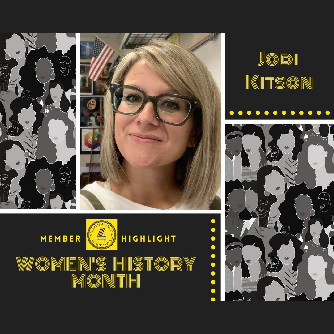 ARC4BL's tweet photo. Today for ARC4BL's Member Highlight: Jodi Kitson!
#ARC4BL #MemberHighlight #JodiKitson #CelebrateWomen #WomenLead #Teachers #Activism #Volunteers #BLM #BeTheChange #SocialImpact https://t.co/JLugimjTb3