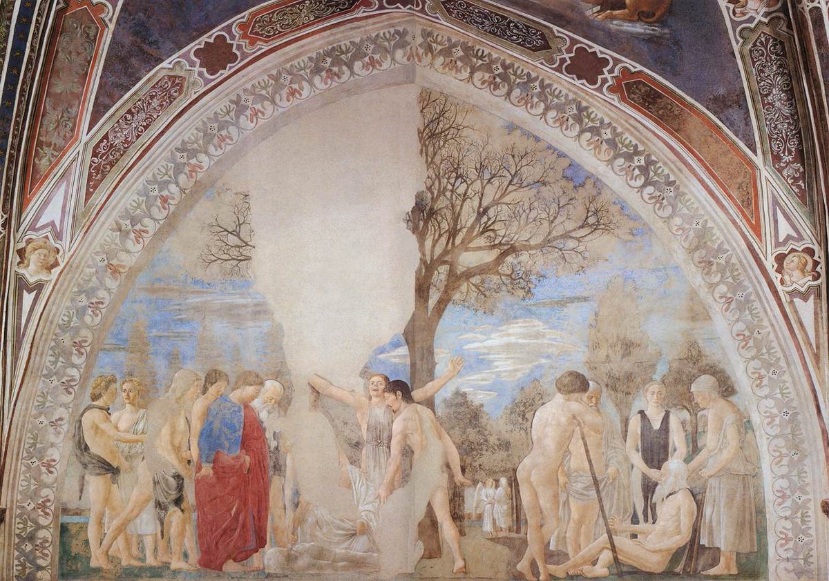  #miniMA140 La muerte de Adán fue la muerte del primer hombre, el inicio de la humanidad: cuando el ser humano descubrió que era un ser mortal.*Piero della Francesca en Arezzo