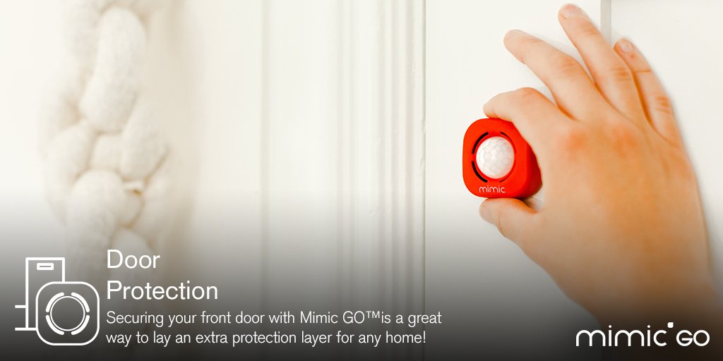 themimiq's tweet image. Securing your front door with Mimic GO is a great way to lay an extra protection layer for any home!

#smartmimic #mimicgo #securityonthego #security #iot #smartalarmsystem #smarttracker #smarttech #portablealarm #hometech #anywhere #anytime