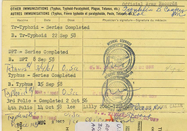 DalePederson's tweet photo. As a child, and an #ArmyBrat, each member of my #family was #required to carry a yellow form that we called our #ShotRecord. Each #vaccination was listed. We (our Dad or Mom if we were young) carried with it our #USA #Passport. No problem if #CovidPassport becomes requirement. https://t.co/CceDTENmFi