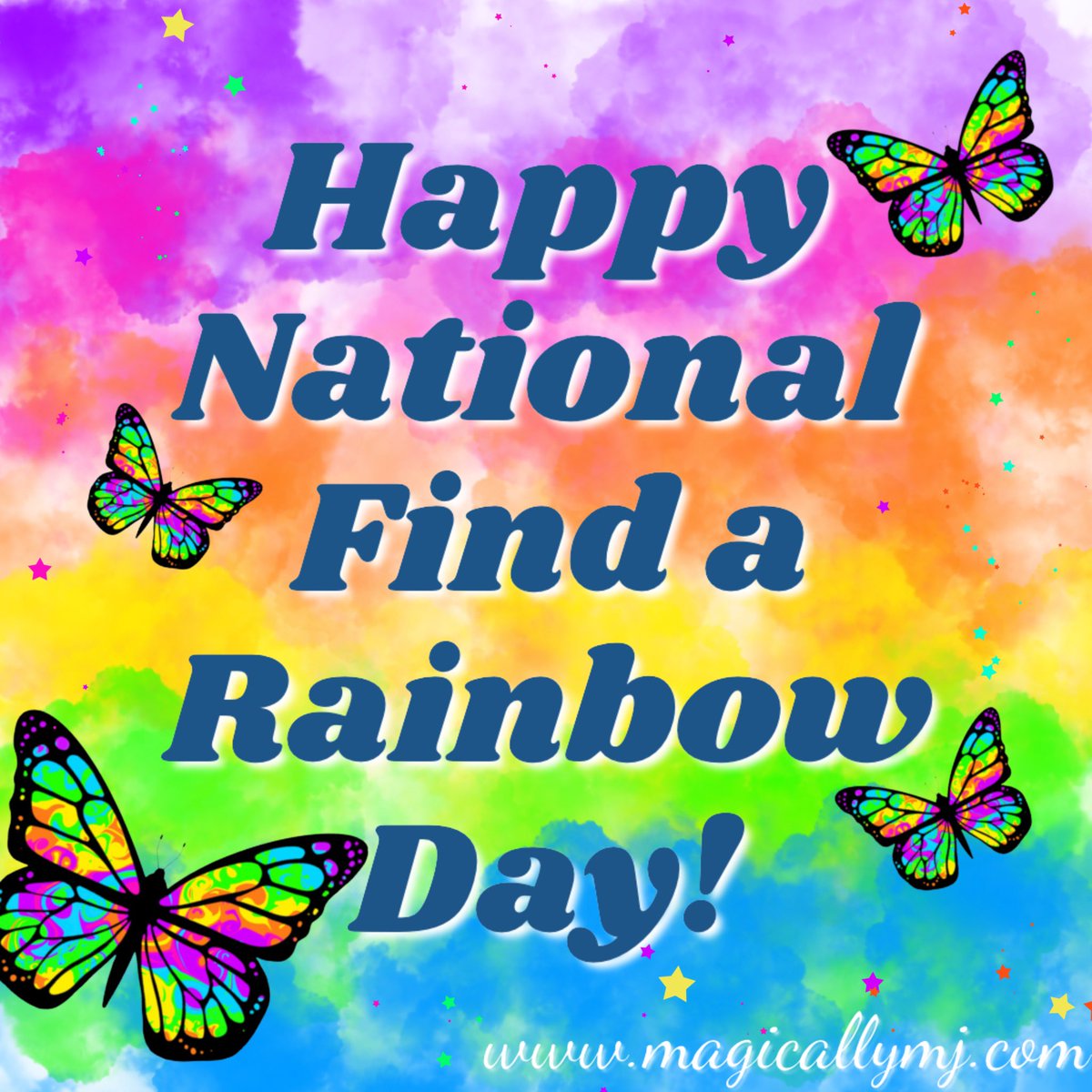 MagicallyMJ's tweet image. Oh my goodness! Did you know it was National Find a Rainbow Day!? 🌈⭐️✨
4.3.21 just keeps getting more magical by the minute!
How are you enjoying this magical day my friend?
💙🧚🏻‍♀️💜
Love you!! Stay safe!
.
..
#magicallymj #NationalFindARainbowDay #FindARainbowDay #findarainbow