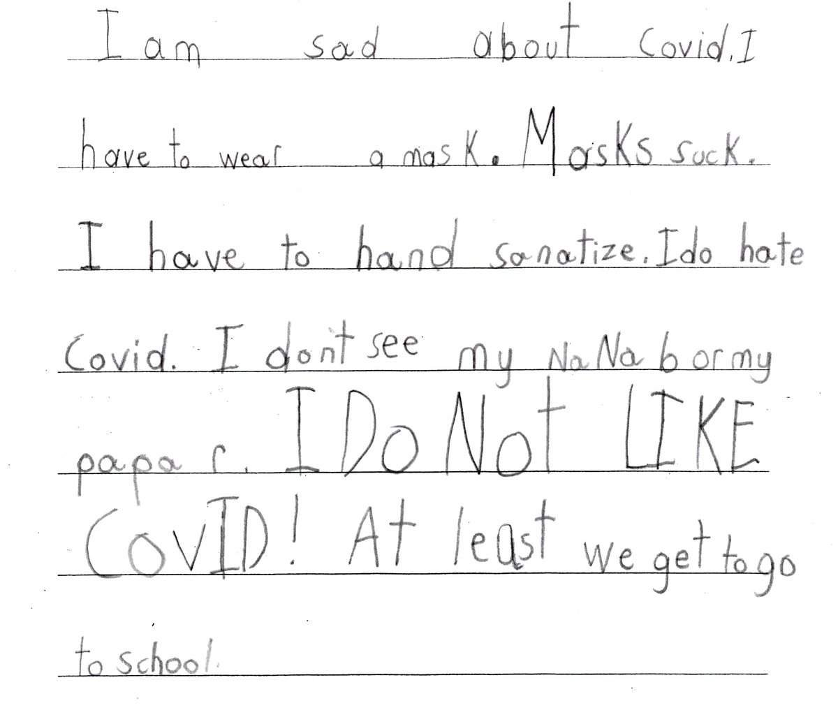 arpublishes's tweet photo. I have partnered with a local teacher to produce a book sharing the thoughts of her students on how COVID has changed their lives. It's a heartbreaking and touching project and I can't wait to share it with the world. Stay tuned! https://t.co/q8rQVASn2a