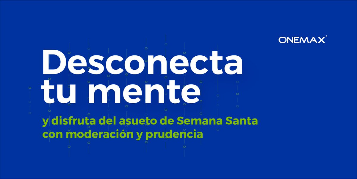 onemax_rd's tweet photo. Deseamos que estos días del asueto disfrutes sin excesos, puedas desconectarte del trabajo y te conectes más con tus seres queridos.

#ONEMAX #semanasanta #desconectate #moderacion #prudencia https://t.co/uAdpGP5714