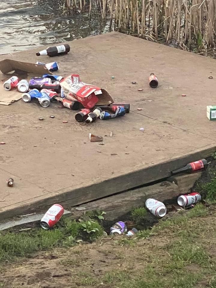 BBOWT's tweet image. We’re saddened by the way a small proportion of visitors are treating some of our nature reserves. Mess like this is so dangerous both for wildlife and other visitors. A heartfelt plea to please respect our reserves and help us look after them!