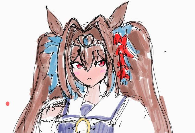 #絵師さんと繋がりたい 
ダイワスカーレット
色塗りうまくなりたい 