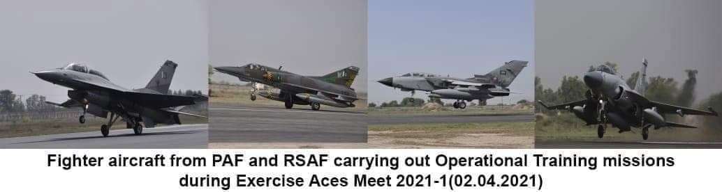 EimanMalikPak's tweet image. Multinational #AirExercise, "ACES MEET 2021-1" is in full swing at an operational base of PAF. Participating air forces r actively engaged in multiple missions across spectrum of airpower.  
It aimed at mutual sharing of experiences through near-realistic &amp;amp; #RoleOrientedTraining.