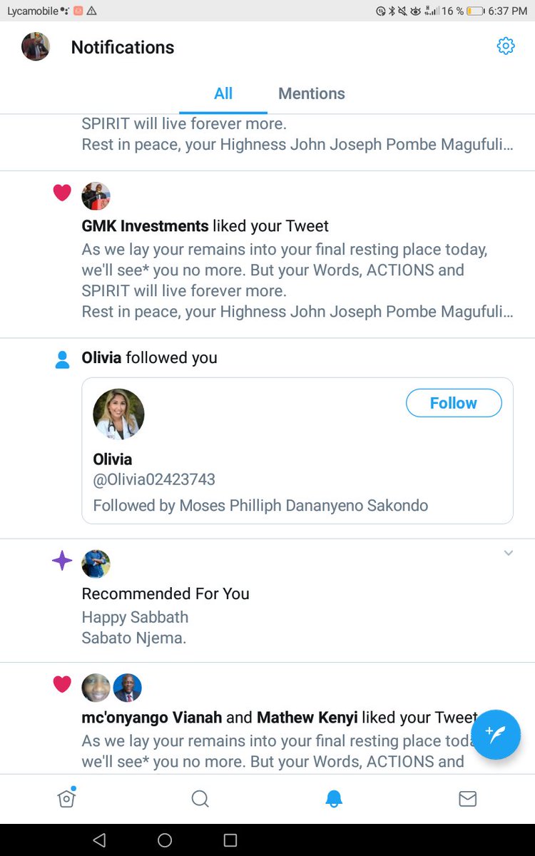 EastAfricanUni1's tweet photo. This is a Twitter Check of those am following and those who follow me.
How comes when I follow someone, it's not reflected in my number of followers.
Pride comes before the fall of man.
We need alternatives soon...
@StingyAfrica #GMK #SMA #EastAfrika #TwitterCheck https://t.co/8z7AL1rGCq