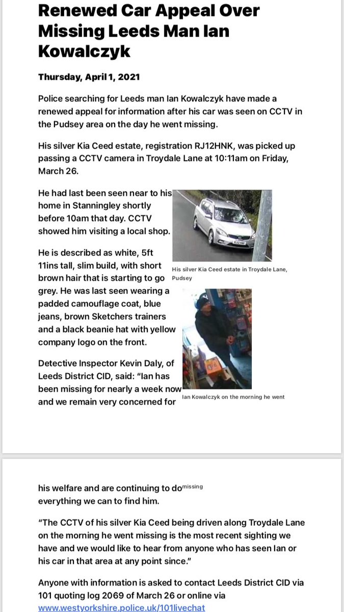 We would like to add our support to this appeal for information.