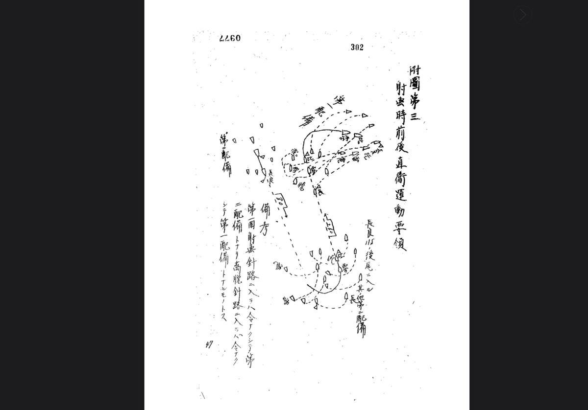 第11戦隊戦時日誌戦闘詳報に射撃時の艦隊運動について書かれてるやん。反転すると前衛の長良が後衛になるんだね、面白い。 