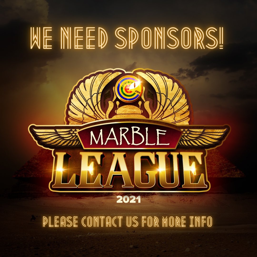 Jelleβs Marble Runs (@jellesmarbles) on Twitter photo The biggest marble sports event of the year is almost here:
Marble League 2021! 
Unfortunately there is no suitable sponsor yet and therefore we cannot continue the production. Please help us to find suitable sponsors ASAP! πβ£οΈ
Thank you!
#Marbleleague #sponsorship #marbles The biggest marble sports event of the year is almost here:
Marble League 2021! 
Unfortunately there is no suitable sponsor yet and therefore we cannot continue the production. Please help us to find suitable sponsors ASAP! πβ£οΈ
Thank you!
#Marbleleague #sponsorship #marbles