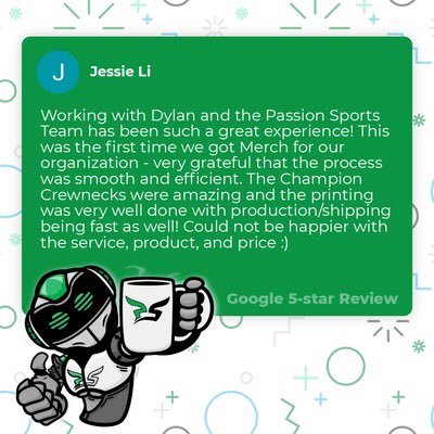 We are incredibly thankful for all these kind words!

Throughout what has been a difficult year for many we continue to do our absolute best to provide superb custom apparel and we thank you for the continued support! 

#madebyps #customapparel #5stars