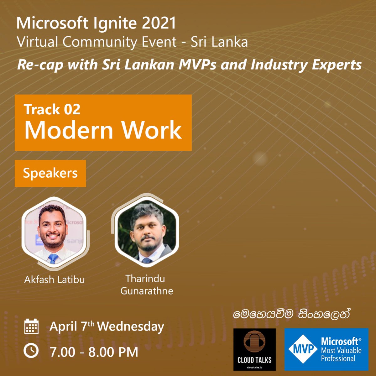 cloudtalkslk's tweet image. Microsoft Ignite 2021 Virtual Community Event - Sri Lanka

Were you able to participate and tune in live this year?  If you missed the sessions being played live, fret not as we&apos;ve got you covered with this recap. 

Join with us on 7th April at 7PM onwards #lka #msignite #MVPBuzz