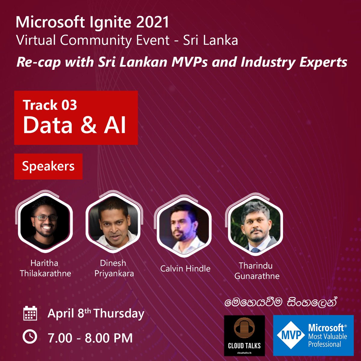 cloudtalkslk's tweet image. Microsoft Ignite 2021 Virtual Community Event - Sri Lanka

Were you able to participate and tune in live this year?  If you missed the sessions being played live, fret not as we&apos;ve got you covered with this recap. 

Join with us on 8th April at 7PM onwards #lka #msignite #MVPBuzz