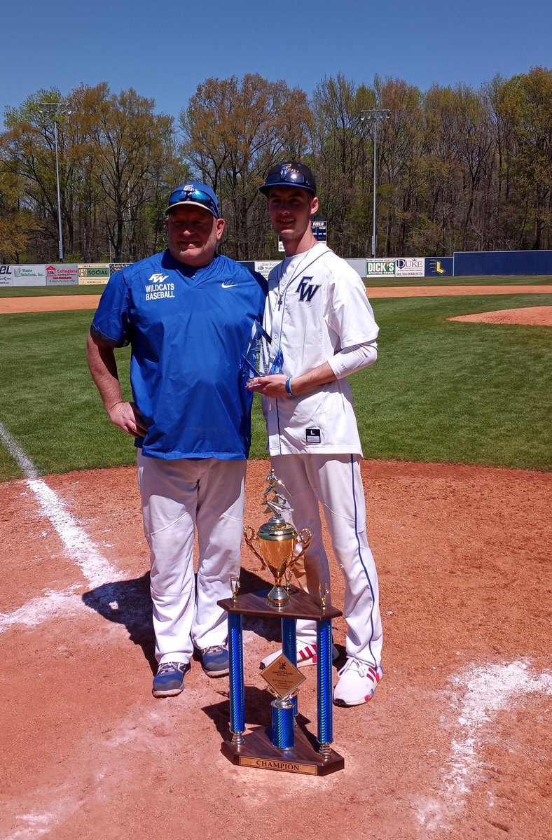AthleticsFCPS's tweet photo. FW's Nolin Craft tournament MVP of the FCA Diamond Challenge
@johnvarlas @JSWriterMichael @fayettewarehigh #FCA901 @FWbaseball https://t.co/EZR4cnuSJx