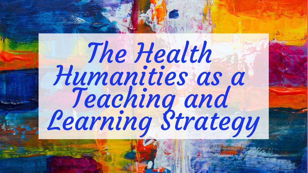 Join @TheNEGEA for a Health Humanities Special Interest Group Online Conference! 'The Health Humanities as a Teaching & Learning Strategy' Tues, July 13th, 12:45-5:00pm (Zoom) Free and open to all interested! #MedEd #HPE #MedTwitter @afornari1 bit.ly/3cKFD6r