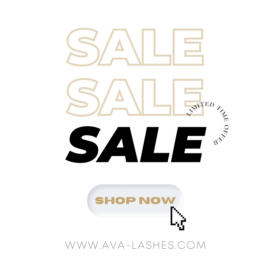 Easter Sale is here⚡️ Grab 20% automatically at the checkout on all physical items at ava-lashes.com 🤑