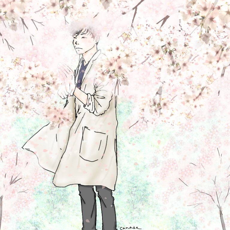 桜に埋もれる志摩を描きたくて桜タグに間に合うようにと描き始めたけどもう大遅刻もいいとこですが?
今日は404の日!.*・゜(*º∀º*).゜・*.
ということで!
満開の下の志摩と不安に襲われる伊吹です。

#404桜前線2021 
#MIU404イラスト企画 